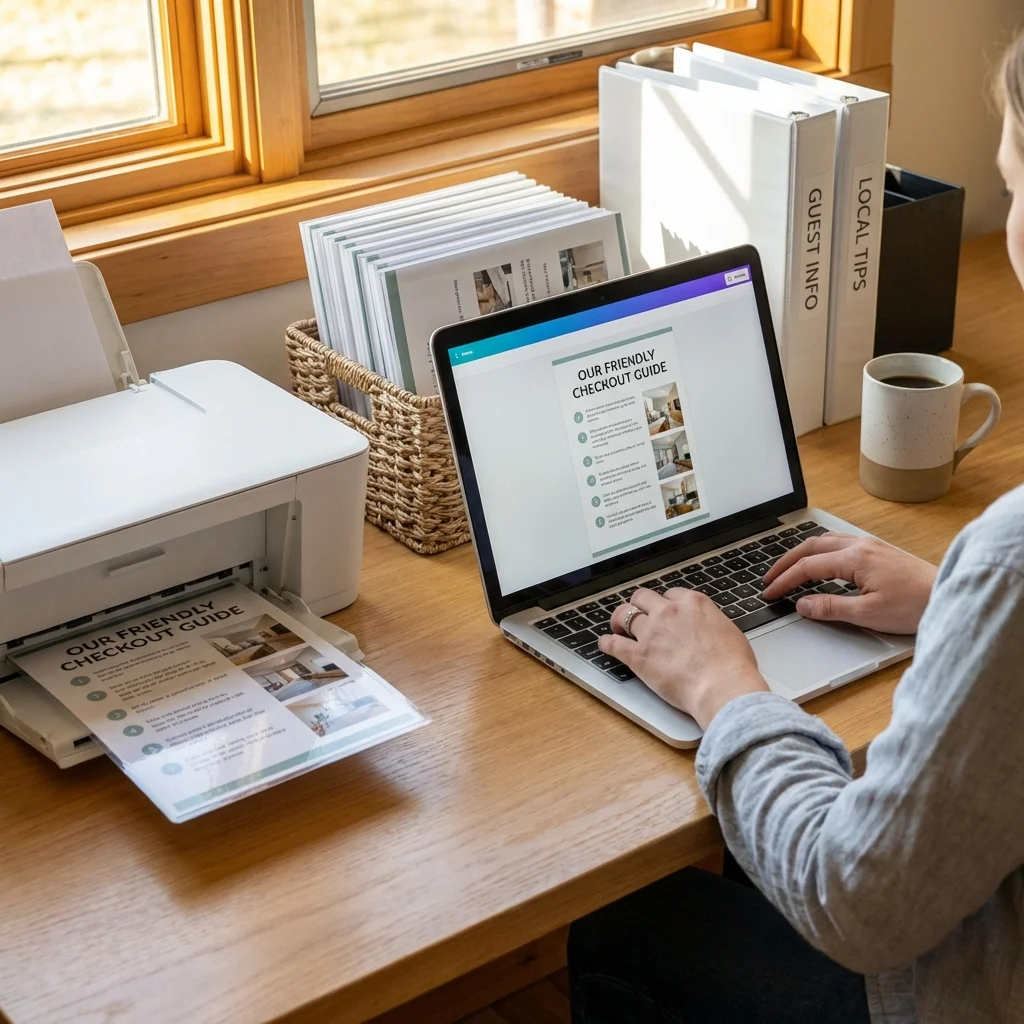 vacation rental checkout list clipboard