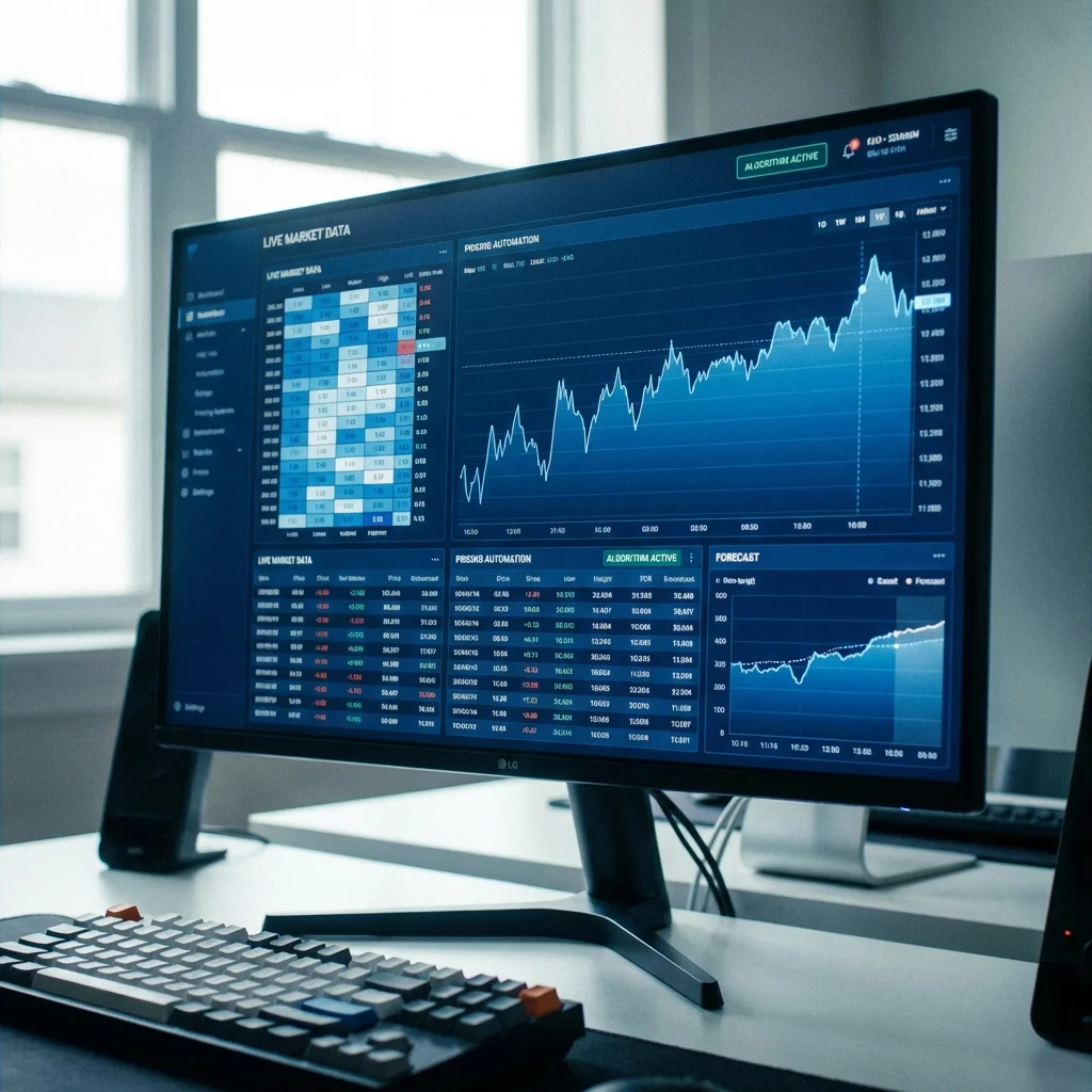 professional dashboard of PriceLabs dynamic pricing tool on a laptop screen showing graphs and a calendar